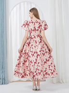 Elegant Embroidery Jacquard Long Prom Dress -Guocali
