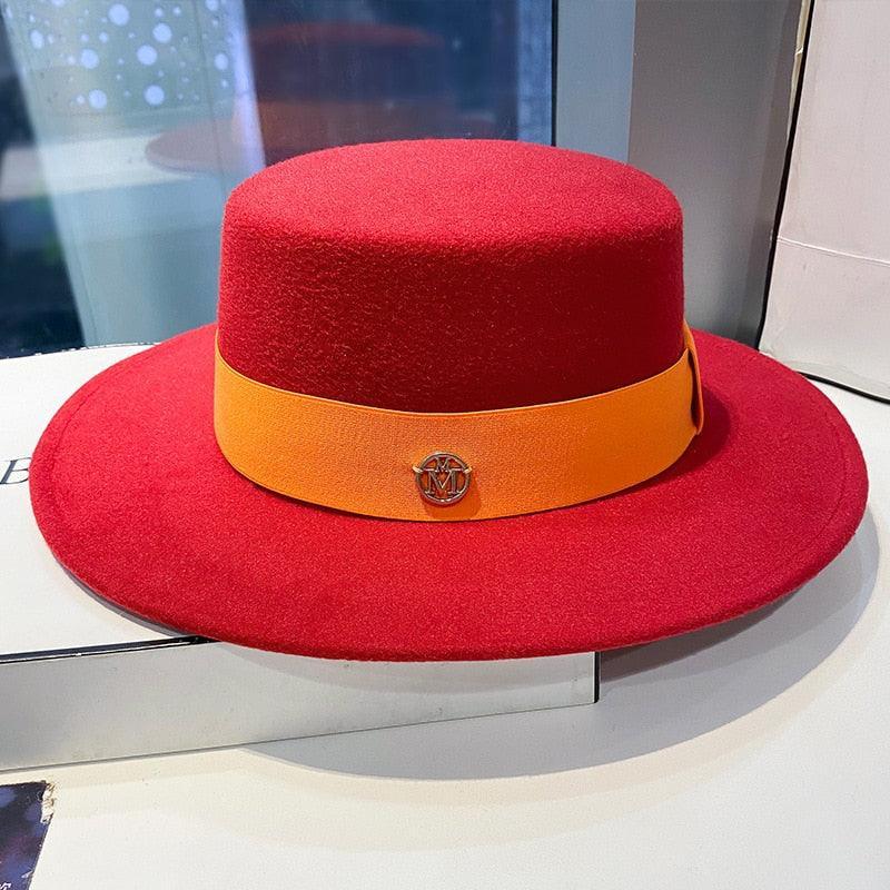 Elegant Fedora Hats for Women - Flat Top - Fedora Hat - Guocali