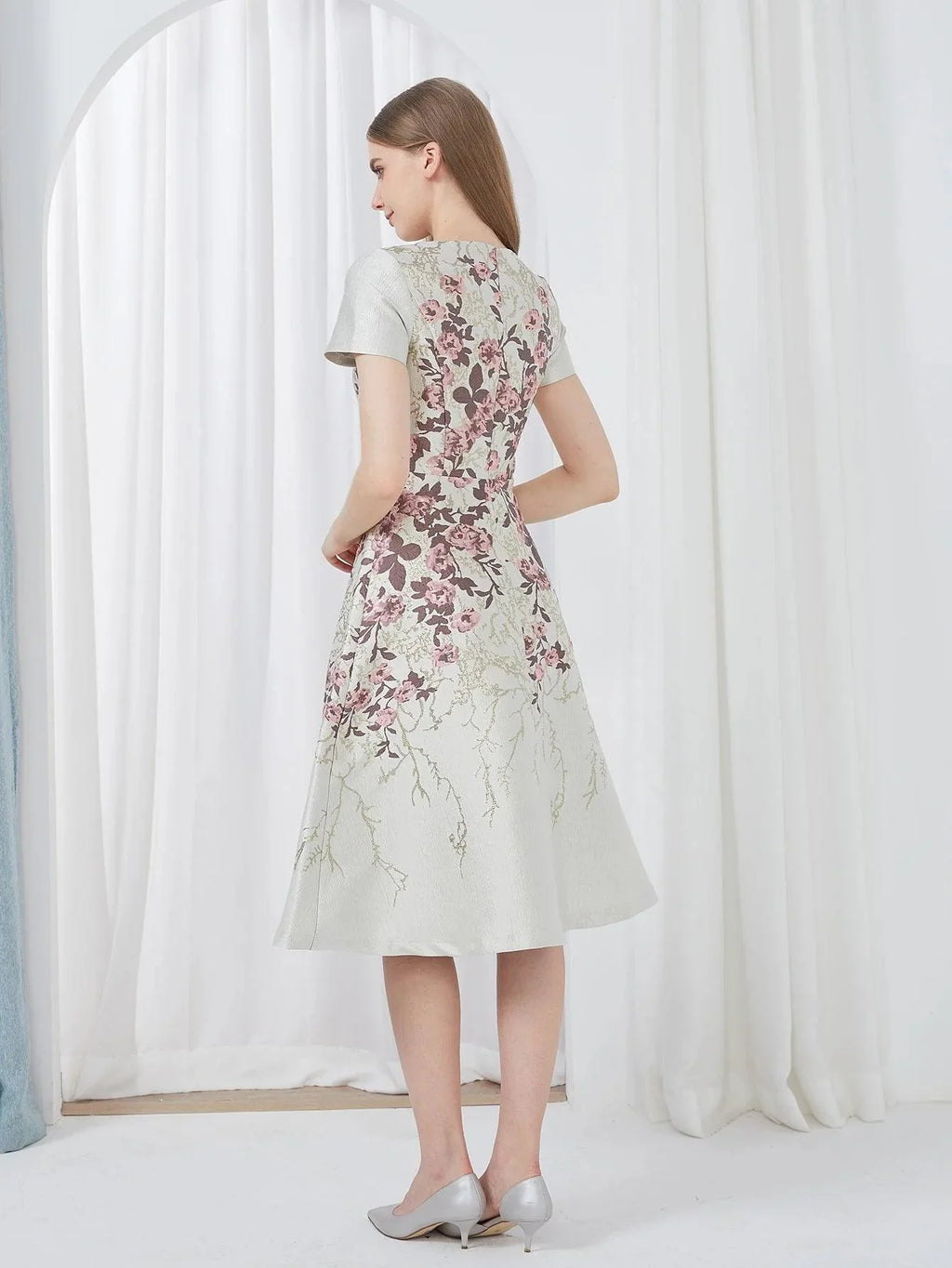 Elegant Luxury Summer Jacquard Party Dress -Guocali