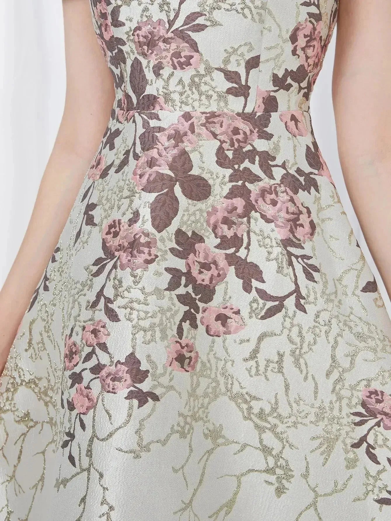 Elegant Luxury Summer Jacquard Party Dress -Guocali