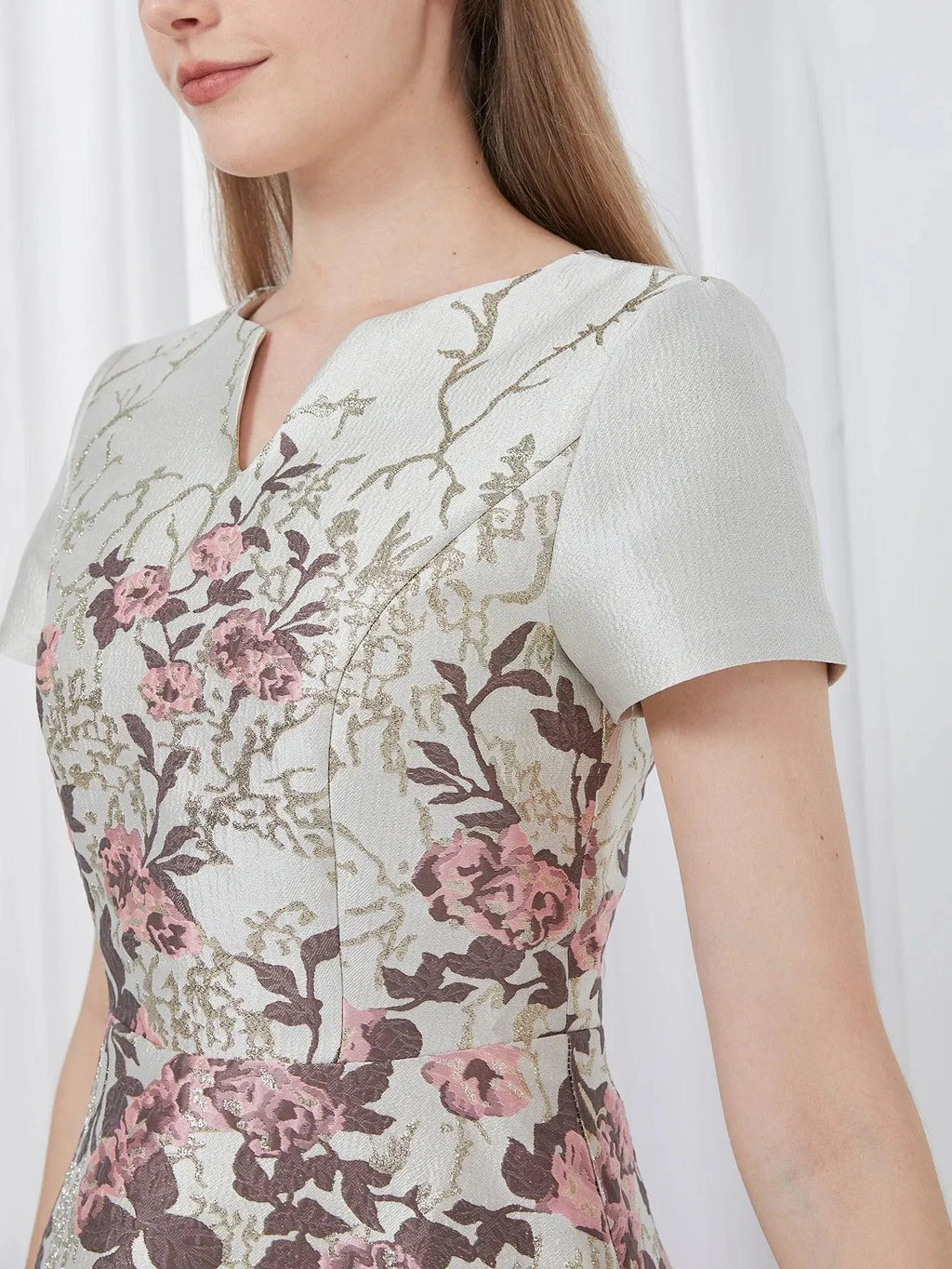 Elegant Luxury Summer Jacquard Party Dress -Guocali