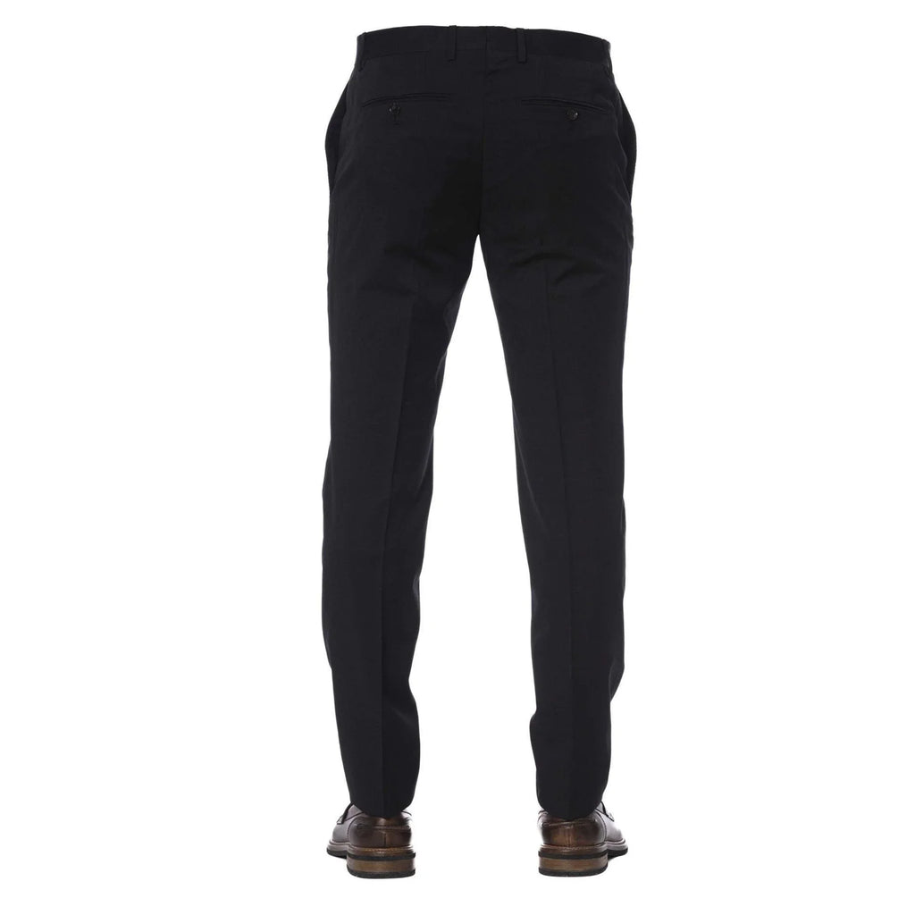 Elegant Men Formal Pants – Mid-Rise Tapered Leg Design -Guocali