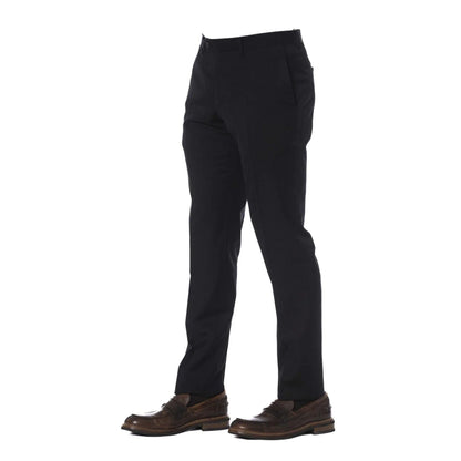 Elegant Men Formal Pants – Mid-Rise Tapered Leg Design -Guocali