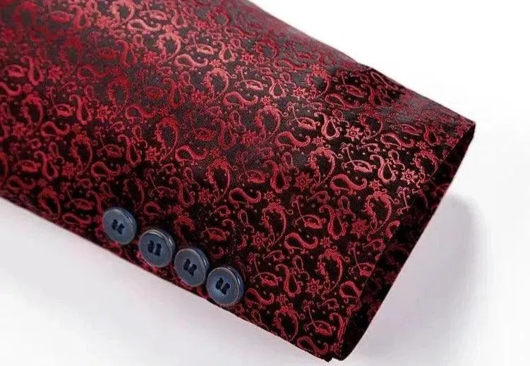 Elegant Men’s Tuxedo Suit - Texture Single-Breasted