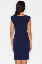 Elegant Round Neck Day Dress