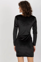 Elegant V-Neck Long Sleeves Evening Dress