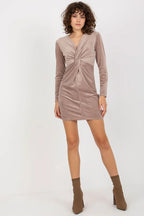 Elegant V-Neck Long Sleeves Evening Dress