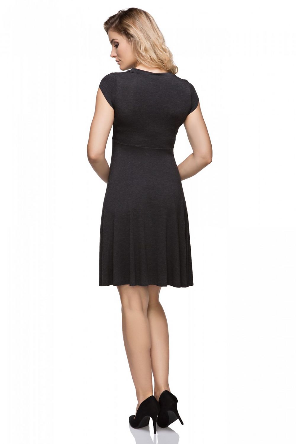 Elegant V-Neck Short Sleeves Evening Dress