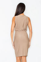 Elegant V-Neck Sleeveless Day Dress