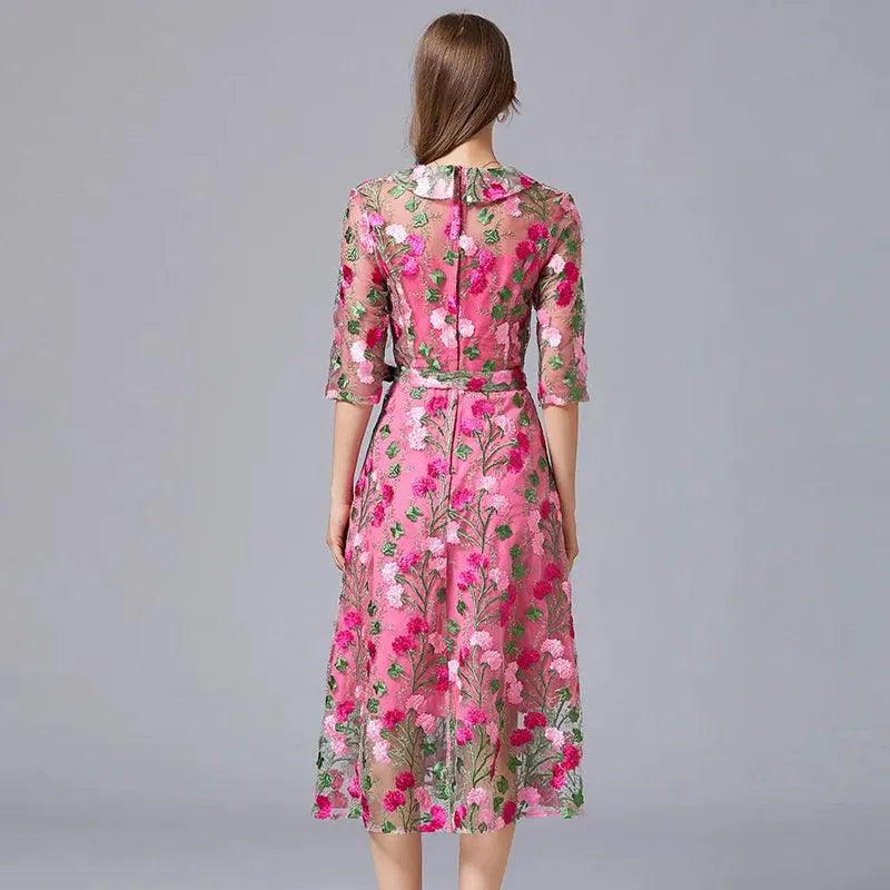 Elegant Women's Lace Dress – Formal Evening & Cocktail Dress -Guocali