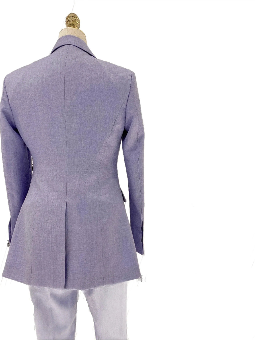 Elegant Women's Pant Suit - Solid Button