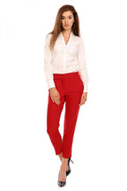 Elegant Women Trousers – High-Rise Slim Fit -Guocali