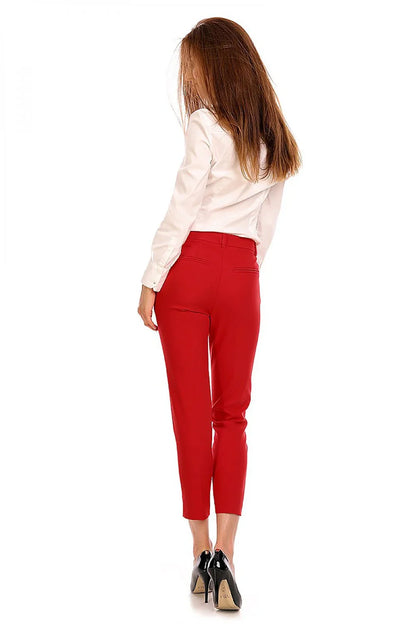 Elegant Women Trousers – High-Rise Slim Fit -Guocali