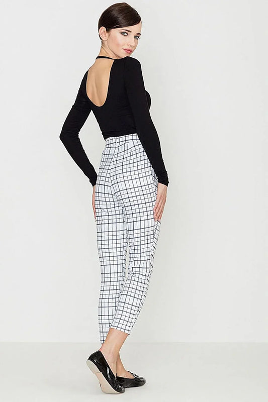 Elegant Women Trousers – High-Waist with Tapered Leg -Guocali