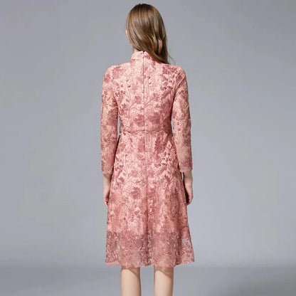 Embroidered Women's Casual Spring Dress -Guocali