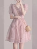 Fairy Style Beaded Chiffon Dress -Guocali