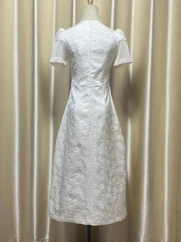 Fairy Style Embroidered Flower Dress -Guocali