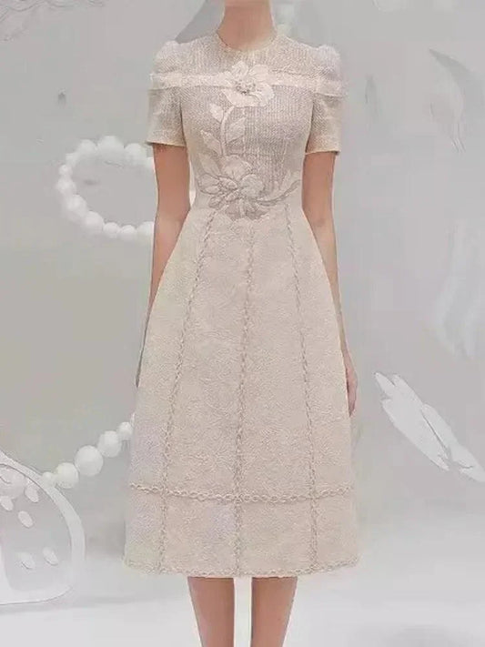 Fairy Style Embroidered Flower Dress -Guocali