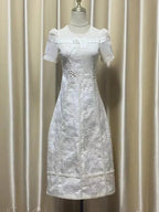 Fairy Style Embroidered Flower Dress -Guocali