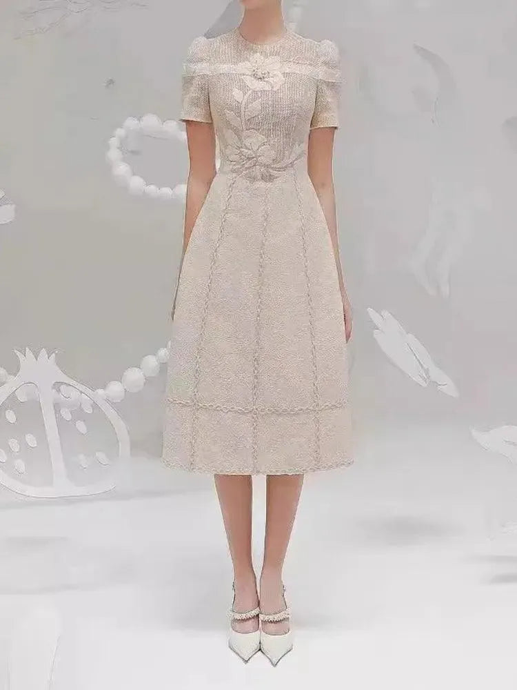 Fairy Style Embroidered Flower Dress -Guocali