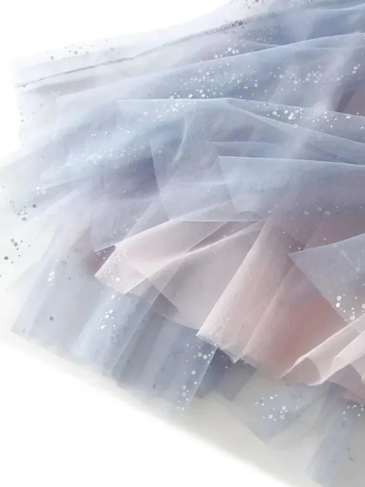 Fairy Style High-Waisted A-Line Skirt -Guocali