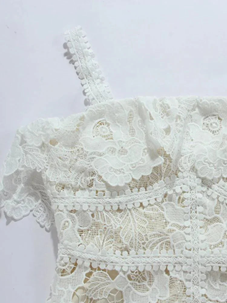 Fairy Style Lace Embroidery Dress -Guocali