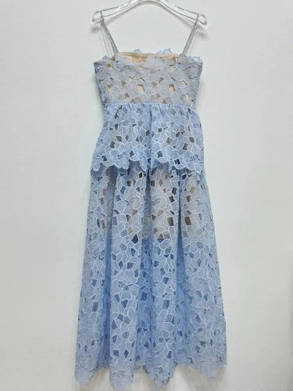 Fairy Style Lace Splice Dress Set -Guocali