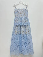 Fairy Style Lace Splice Dress Set -Guocali