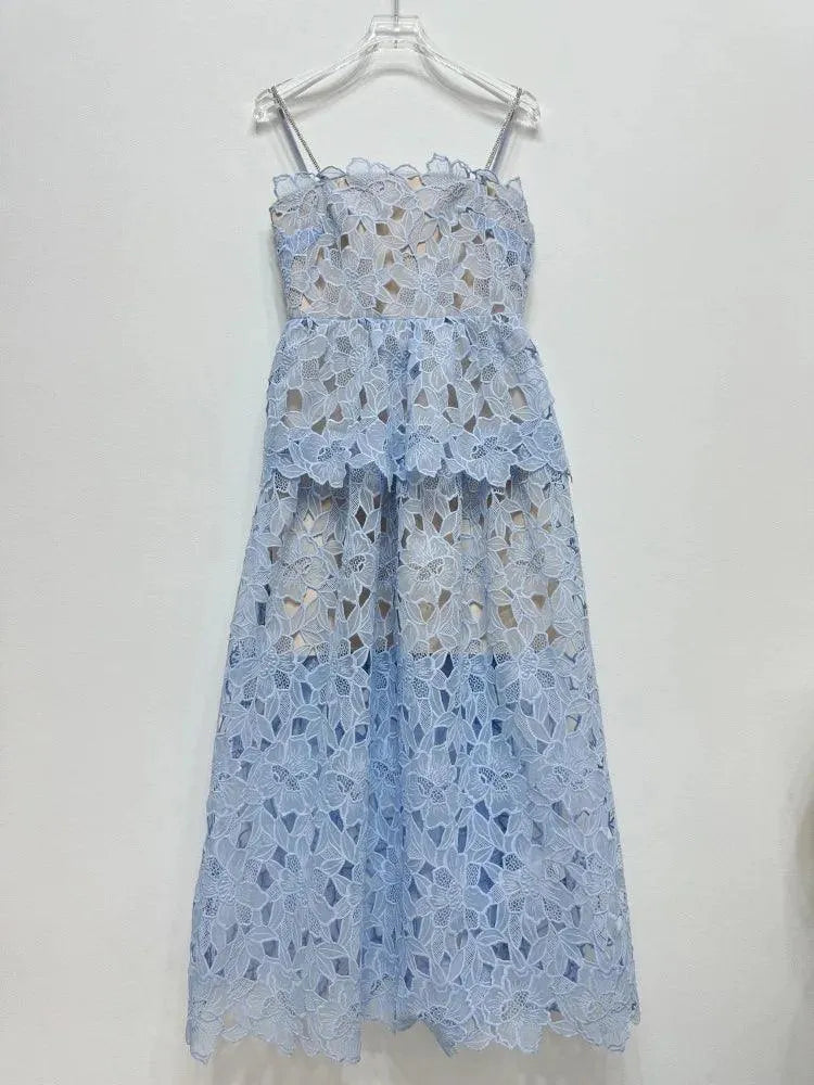 Fairy Style Lace Splice Dress Set -Guocali