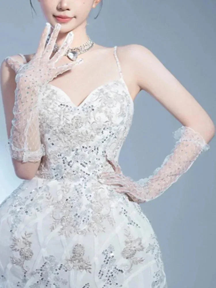 Fairy Style Slash Neck Party Dress -Guocali