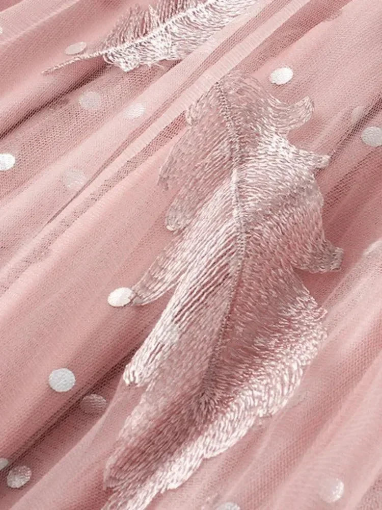 Feather Embroidery Fairy Skirt -Guocali
