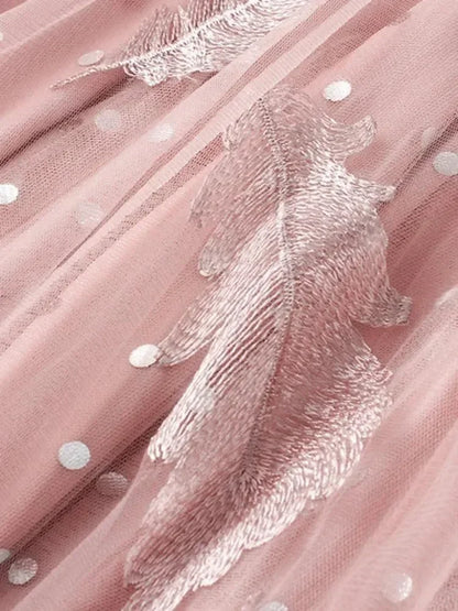 Feather Embroidery Fairy Skirt -Guocali