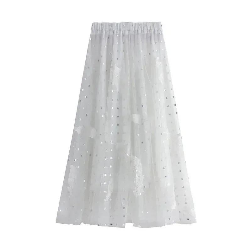 Feather Embroidery Fairy Skirt -Guocali