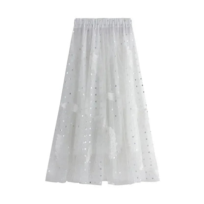 Feather Embroidery Fairy Skirt -Guocali