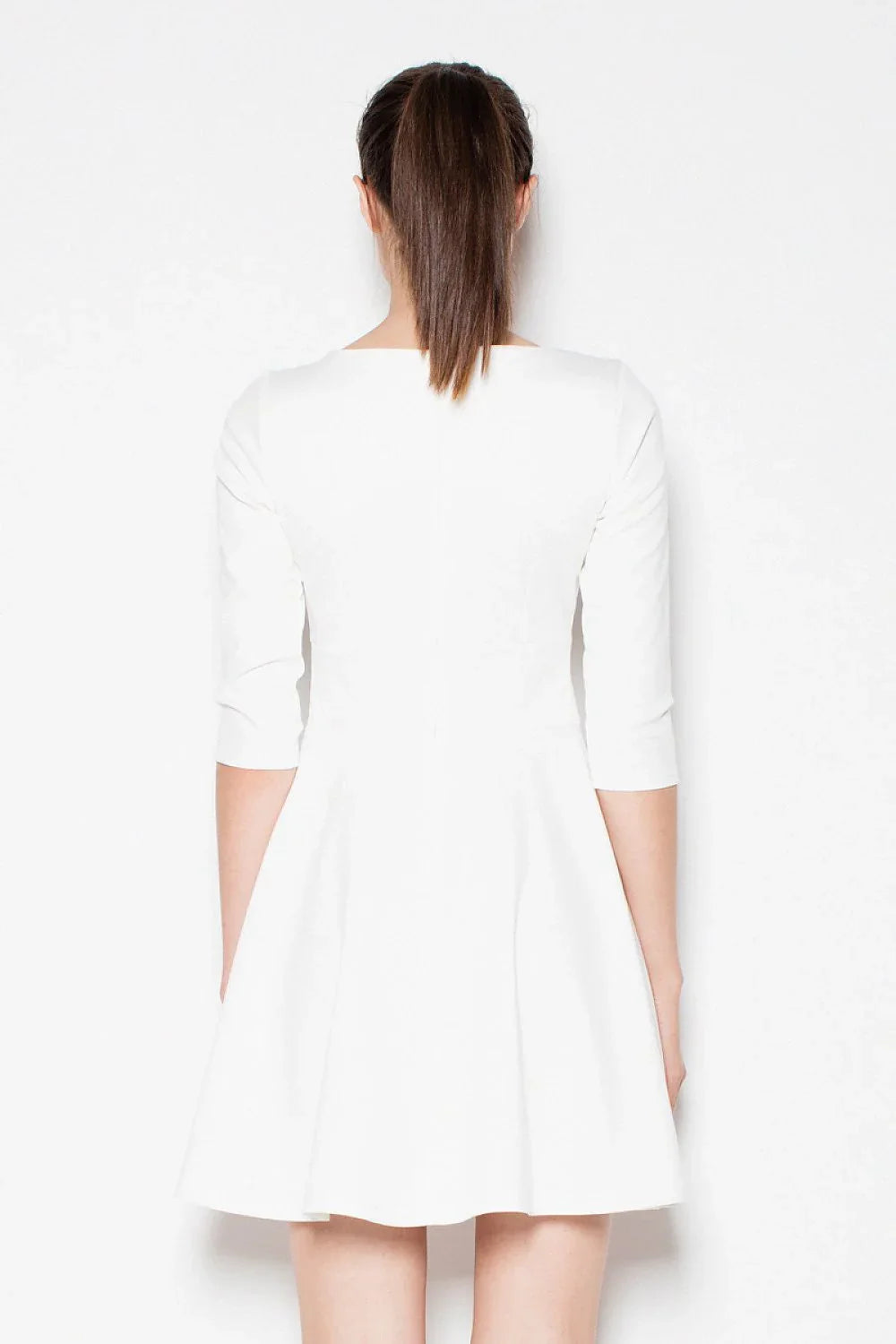 Fit and Flare Casual Dress Elegant Office Style-Day Dress-GUOCALI