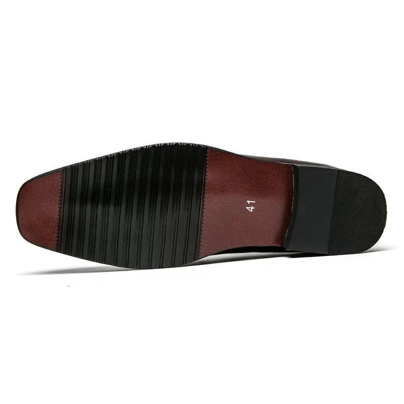 Men Tassel Dress Loafers - Slip-On Formal Dress Shoes