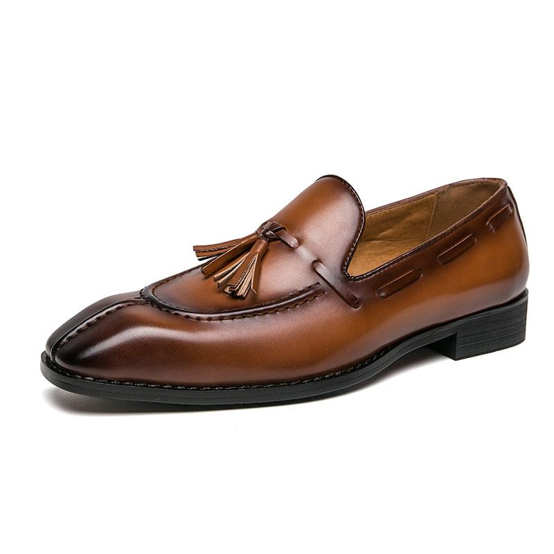 Formal Men Loafers With Tassels - Men Shoes - Loafer Shoes - Guocali