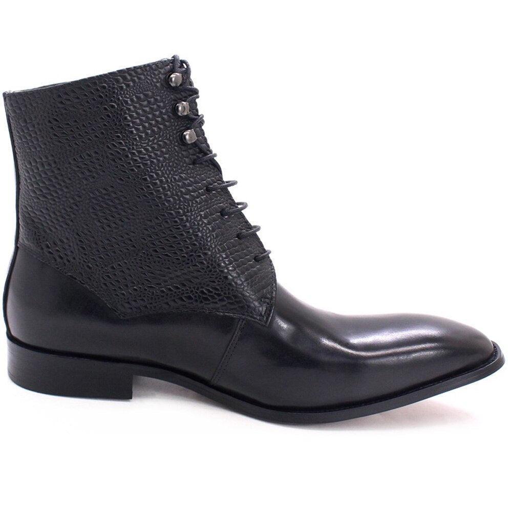 Franklin Leather Ankle Boots - Boots - Guocali
