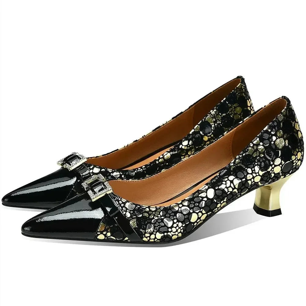 Genuine Leather Women's Pumps -Guocali