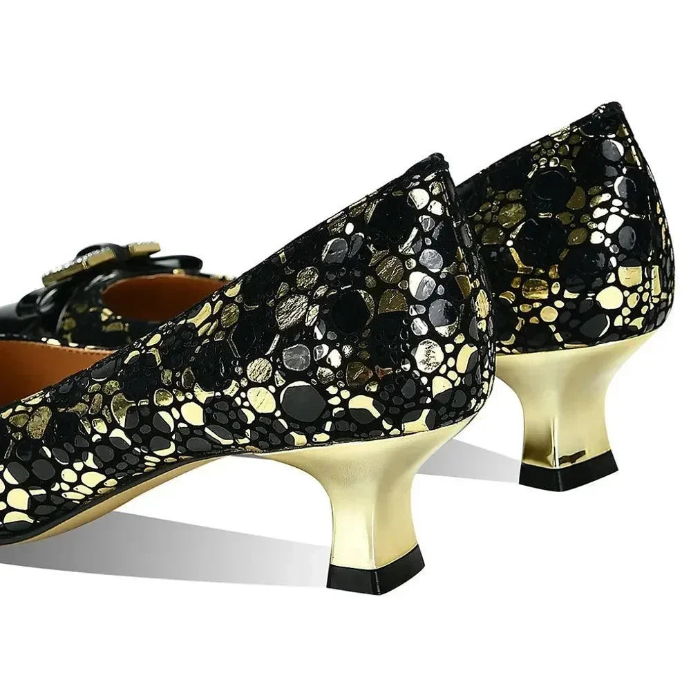 Genuine Leather Women's Pumps -Guocali