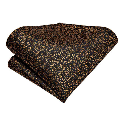Golden Leaves Silk Bow Tie Set -Guocali