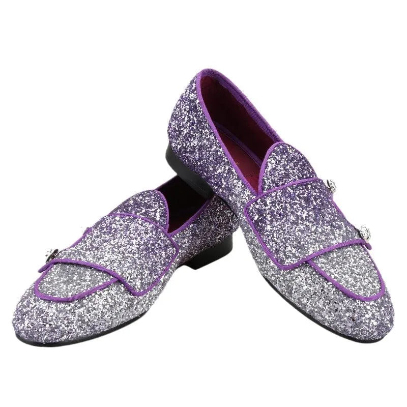 Men Dress Loafers - Buckles Monk Strap Formal Dress Shoes