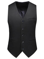 Elegant Men’s Suit - Solid Double-Breasted
