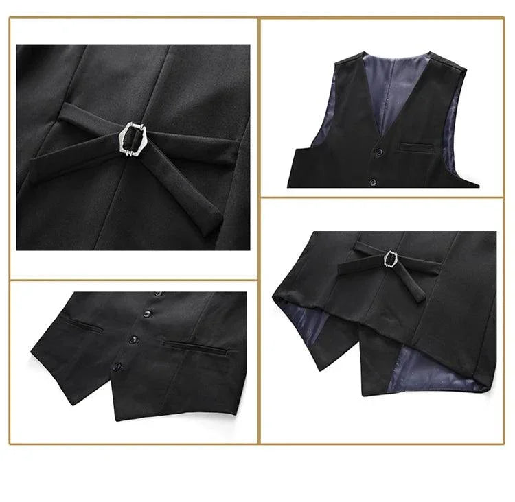 Groom Wedding Suit - Double-Breasted 3-Piece Set -Guocali