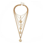 Head Pendant Necklace - Multi-Layered Women Jewelry -Guocali