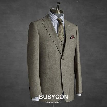 High End 3-Piece Men Suit, Slim Fit -Guocali