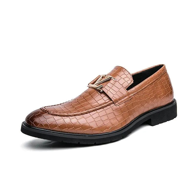 Men Dress Horse Bit Loafers - Slip-On All-Season Shoes