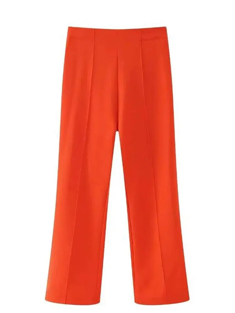 High Waist Wide Leg Trousers -Guocali