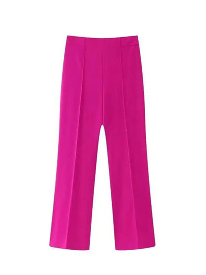 High Waist Wide Leg Trousers -Guocali