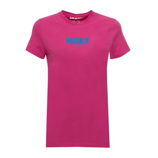 Husky Women T-Shirts - Fuchsia Brand T-shirts - T-Shirt - Guocali